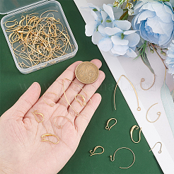 64Pcs 8 Style Brass Earring Hooks&nbsp;KK-PH0005-93
