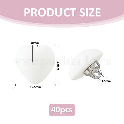 40Pcs 1-Hole Resin Shank Buttons&nbsp;BUTT-FH0001-040A