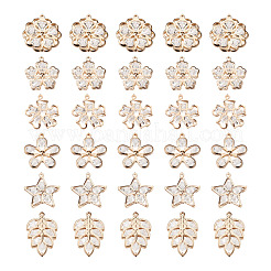 Alloy Rhinestone Pendants&nbsp;PALLOY-TA0002-24LG