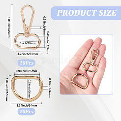 10Pcs Zinc Alloy Swivel Clasps&nbsp;DIY-SP0004-19KCG