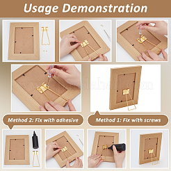 12Pcs Iron Photo Frame Support&nbsp;FIND-FG0004-91B