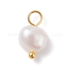 Natural Cultured Freshwater Pearl Charms&nbsp;PALLOY-JF01098-03