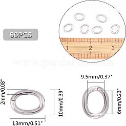 304 Stainless Steel Open Jump Rings&nbsp;STAS-UN0006-62