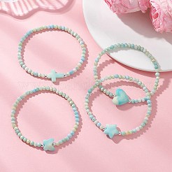 Glass & Acrylic Imitation Gemstone Beads Bracelets&nbsp;BJEW-JB13063