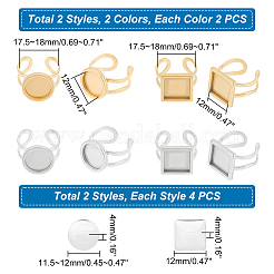 DIY Blank Dome Ring Making Finding Kit&nbsp;DIY-UN0003-98A