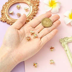 9Pcs 3 Colors Brass Enamel Charms&nbsp;KK-CJ0014-16