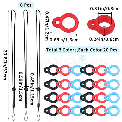 6Pcs Adjustable Polyester Neck Lanyard&nbsp;DIY-GF0008-35B