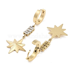 Star 304 Stainless Steel Dangle Earrings&nbsp;EJEW-L283-077G