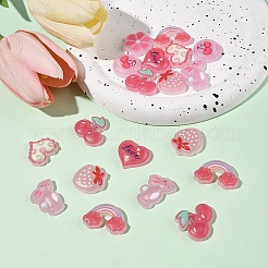 120Pcs 8 Style Plastic Enamel Cabochons&nbsp;KY-FS0001-38
