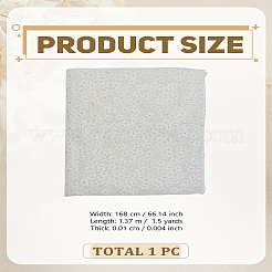 1.5 Yards Polyester Flower Pattern Fabric&nbsp;DIY-LP0006-03C