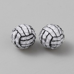Sport Opaque Acrylic Beads&nbsp;LS-MACR-CJC0004-31B