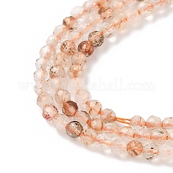 Natural Rutilated Quartz Beads Strands&nbsp;G-L622-C06-2mm