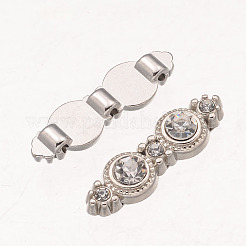 Alloy Grade A Rhinestone Spacers&nbsp;ALRI-H046-N