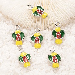 Christmas Decoration Alloy Enamel Pendants&nbsp;ENAM-K037-PJ019-07P