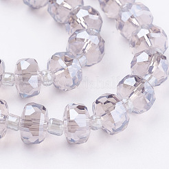 Electroplate Glass Beads Strands&nbsp;EGLA-E051-PL8mm-B03
