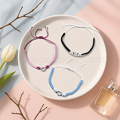 12Pcs 3 Colors Adjustable Nylon Thread Braided Bracelets for Women&nbsp;BJEW-GO0002-05