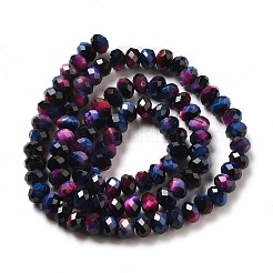 Natural Rainbow Tiger Eye Beads Strands&nbsp;G-NH0002-D02-02