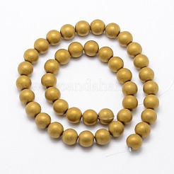 Electroplate Non-magnetic Synthetic Hematite Beads Strands&nbsp;G-R363-10mm-M