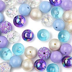 40Pcs 8 Styles Acrylic Beads&nbsp;OACR-FS0004-11