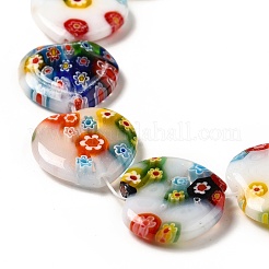Handmade Millefiori Glass Beads Strands&nbsp;LK145