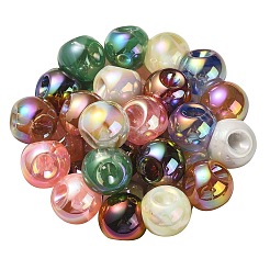 UV Plating Rainbow Iridescent Acrylic Beads&nbsp;OACR-P015-05A