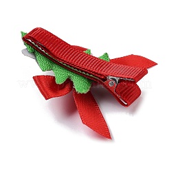 Christmas Theme Cloth Felt Fabric Alligator Hair Clip&nbsp;OHAR-R100-01C