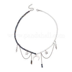 304 Stainless Steel Double Horn Star Pendant Necklaces&nbsp;NJEW-TA00246