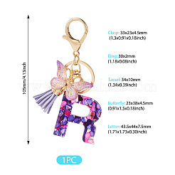 Resin Butterfly Pendant Keychains&nbsp;KEYC-TAC0034-03R