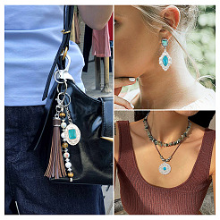 10Pcs 5 Styles Dyed Synthetic Turquoise Pendants&nbsp;STAS-TA0006-20