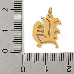 Ion Plating(IP) 304 Stainless Steel Charms&nbsp;STAS-I010-01G-H