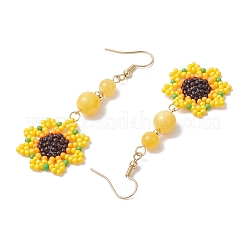 Glass Seed Beads Dangle Earrings&nbsp;EJEW-MZ00328