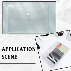 12Pcs PP Plastic Card Storage Bags with Snap&nbsp;ABAG-SP0001-39