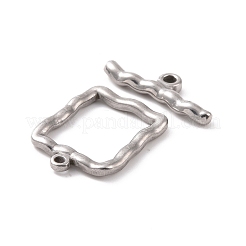 Non-Tarnish 304 Stainless Steel Toggle Clasps&nbsp;STAS-A067-03P