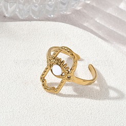 304 Stainless Steel Cuff Open Rings&nbsp;SA-CBA5A8D-02G