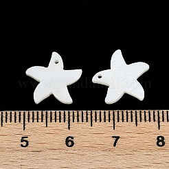 Natural Freshwater Shell Starfish Charms&nbsp;SHEL-K006-42
