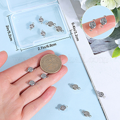 20Pcs 304 Stainless Steel Crystal Rhinestone Links Connectors&nbsp;STAS-BBC0009-19P