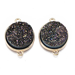 Natural Druzy Agate Links Connectors&nbsp;G-T131-86B