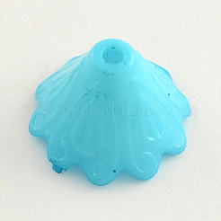 Opaque Acrylic Flower Bead Caps&nbsp;SACR-Q099-M81