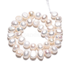 Natural Cultured Freshwater Pearl Beads Strands&nbsp;PEAR-N027-01B