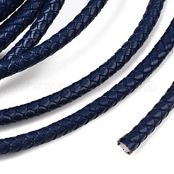 Braided Leather Cord with Core&nbsp;WL-F009-6mm-04