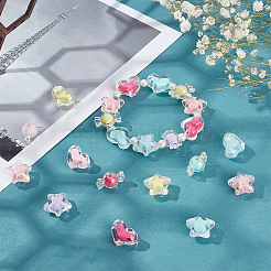 60Pcs 6 Style Transparent Acrylic Beads&nbsp;TACR-AR0001-04