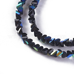 Electroplate Glass Beads Strands&nbsp;X-EGLA-E057-01A-04