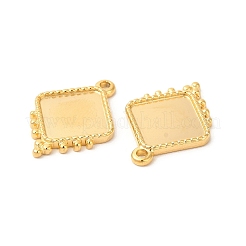 Ion Plating(IP) 304 Stainless Steel Pendant Cabochon Settings&nbsp;STAS-L268-042G