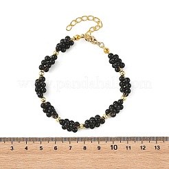 Natural Mixed Stone Grapes Beaded Bracelets for Women&nbsp;BJEW-JB14249