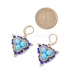 Glass Seed Beads Dangle Earrings&nbsp;EJEW-MZ00331-03