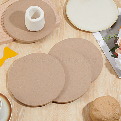 MDF Wood Round Boards&nbsp;TOOL-WH0059-076C