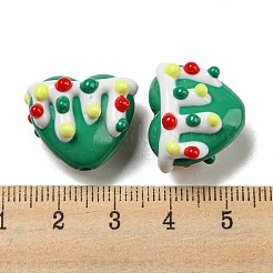 Hand Painted Acrylic with Enamel Beads&nbsp;MACR-D031-06G