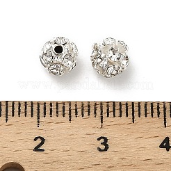 6mm Brass Crystal Rhinestone Beads&nbsp;KK-S519-01A-02S