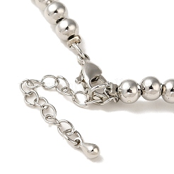Brass Beaded Necklaces&nbsp;NJEW-K271-01P