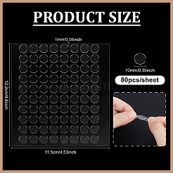Flat Round Double Sided Adhesive Tape&nbsp;FIND-WH0111-726B